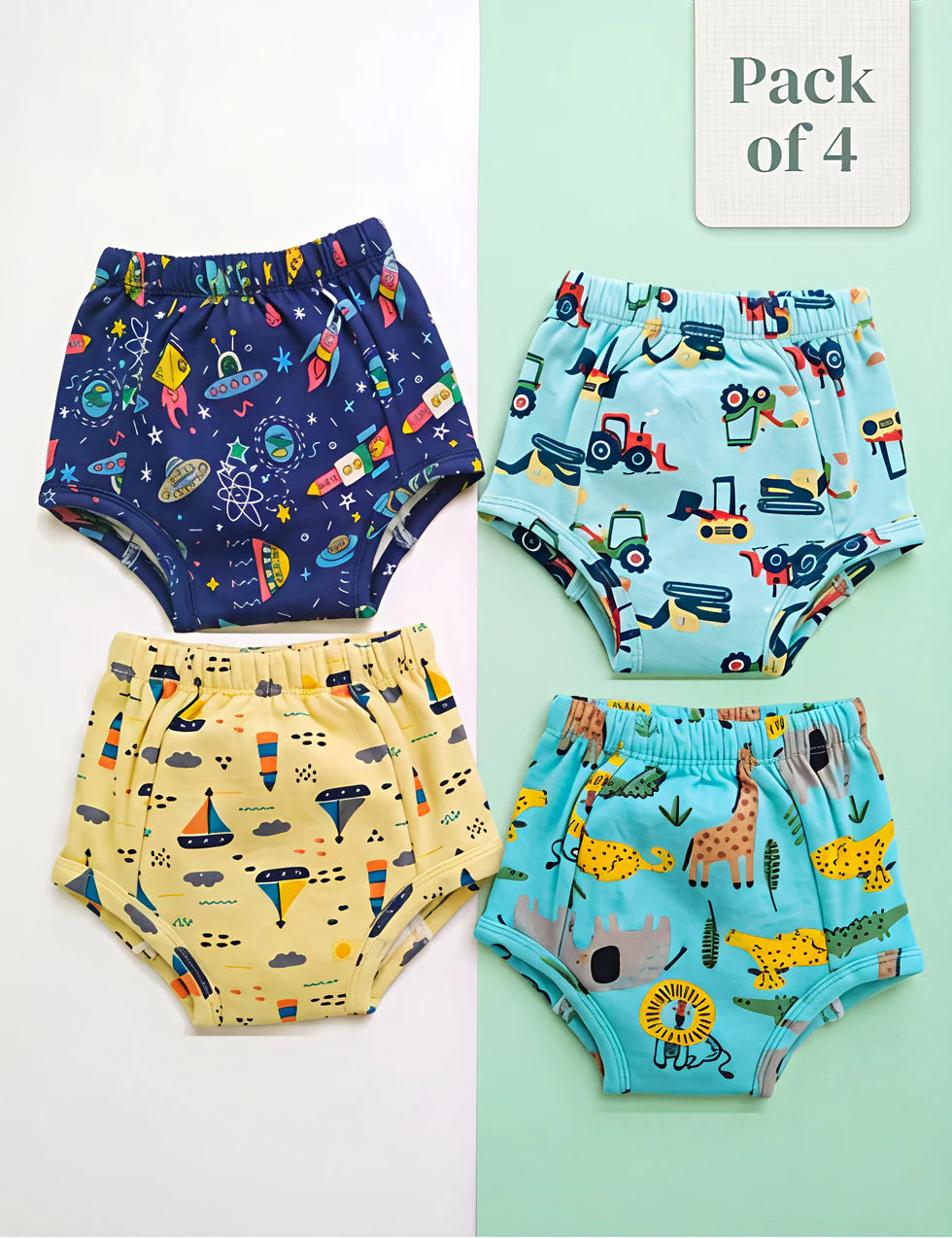 Anime Sailors | Reusable Cloth Diapers | Pack of 4