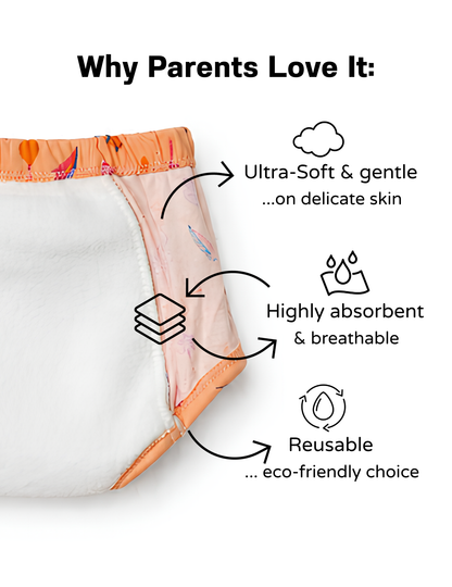 Little Story | Reusable Cloth Diapers | Pack of 2